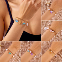 Sea World Charm Gold Bracelet Collection