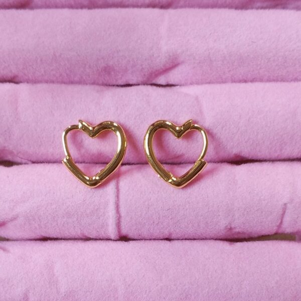 Classic Heart-Shaped Hoop Earrings