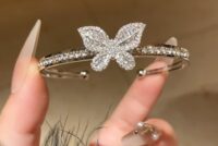 Luxury Butterfly Crystal Bangle | Premium Diamond Look Bracelet | Elegant Jewellery