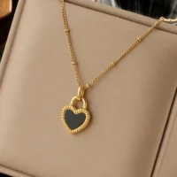 Heart Pendant Necklace | Gold Plated Fashion Jewelry - Image 4