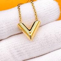 Minimal V Shape Gold Pendant Necklace | Premium Elegant Design | Modern Jewellery - Image 4