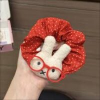 Cute Cartoon Hair Clip & Scrunchie Set | Soft Plush Design | Kids & Girls Hair Accessories