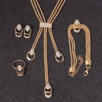 Dubai Style Imitation Gold Necklace Set – Elegant Party & Wedding Jewelry - Image 4