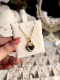 Heart Pendant Necklace | Gold Plated Fashion Jewelry - Image 3