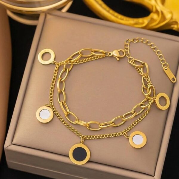 Golden Wings Charm Bracelet
